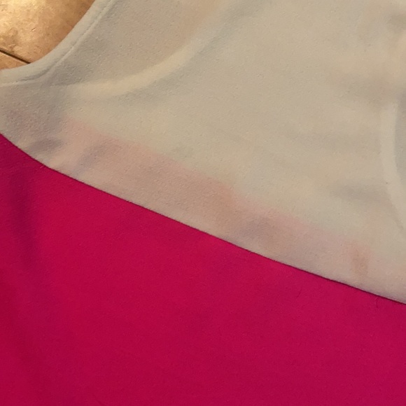 Tobi a step above neon pink and white shift dress - Picture 4 of 7